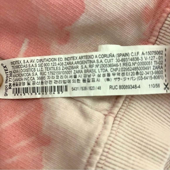 Disney + Zara Be Like Minnie Mouse “Glow Everyday”Sweatshirt (3-4) Years Tye-Dye - Picture 6 of 7